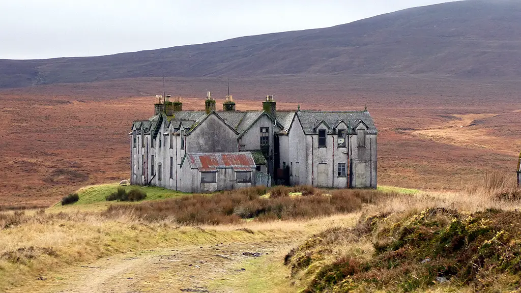 Image showing a large derelict country house