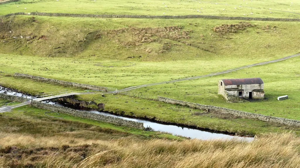 Image showing a property with no proper road access