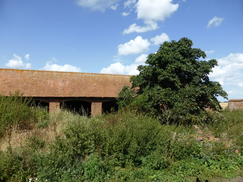Image showing some empty farm buildings for sale in the UK
