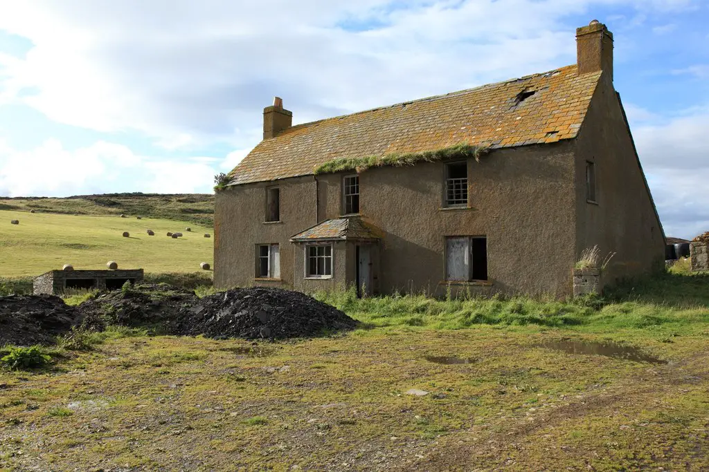 Image showing an abandoned cottage for sale