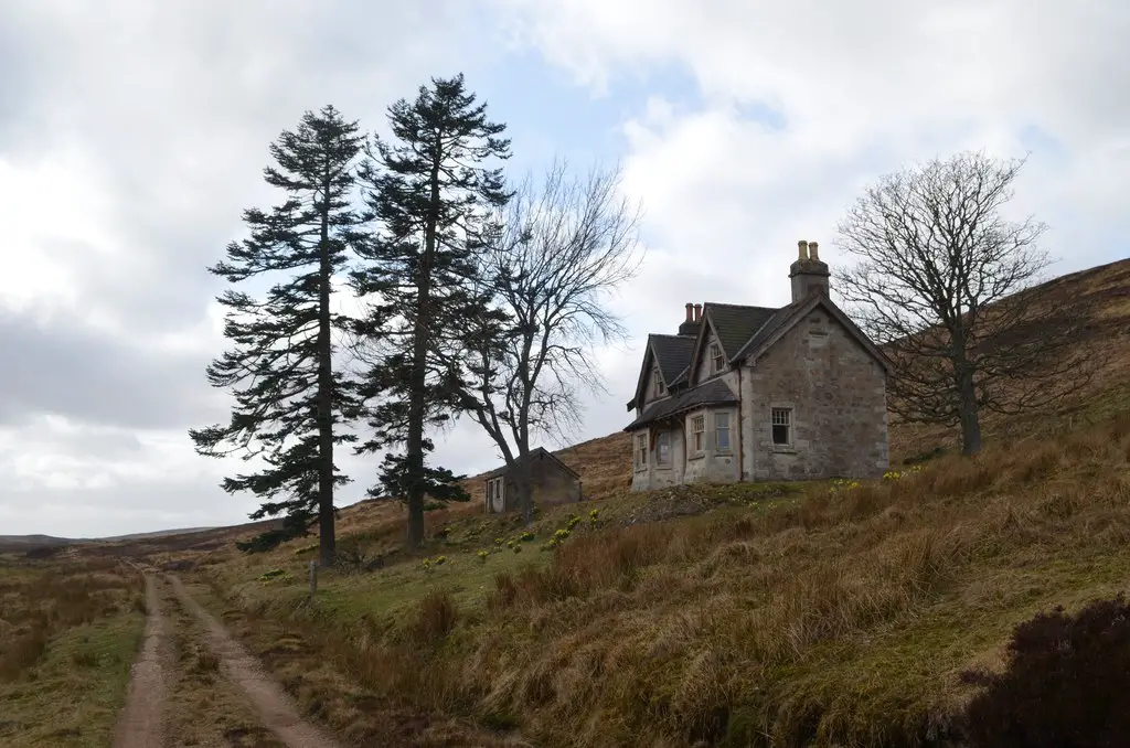 Image showing a remote ruined cottage suitable for renovation