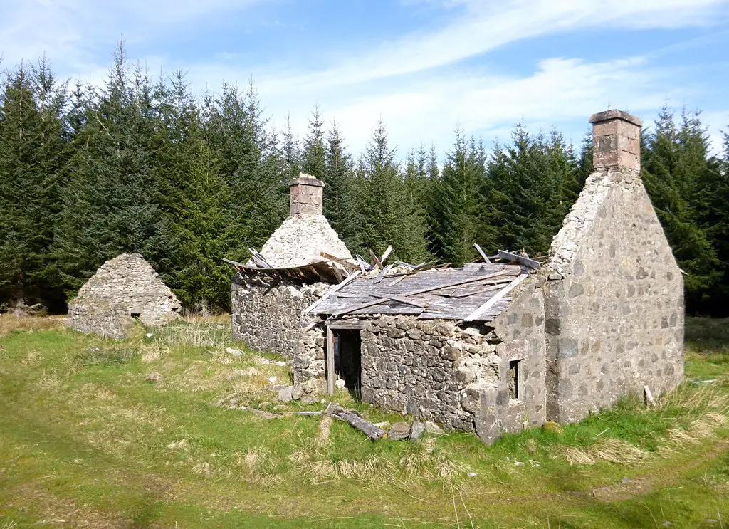 A rundown derelict cottage for sale in Scotland