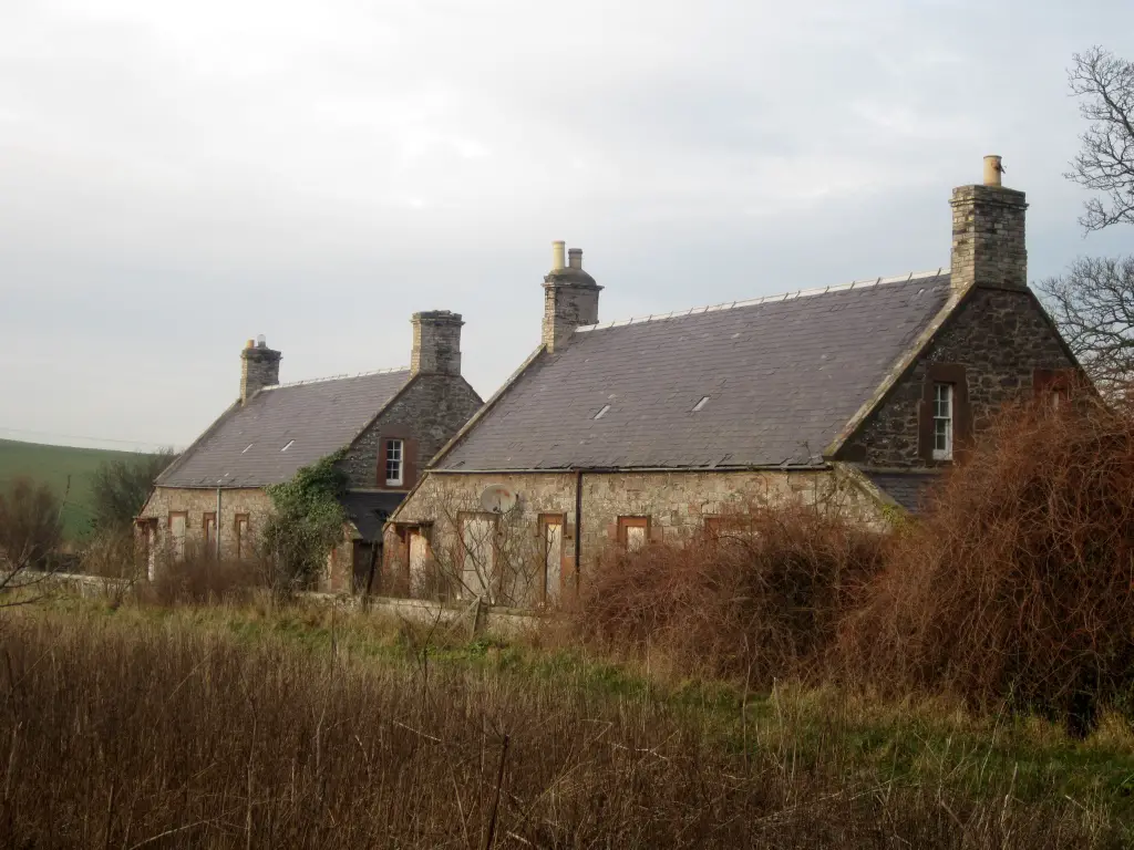 Image showing two derelict cottages for sale