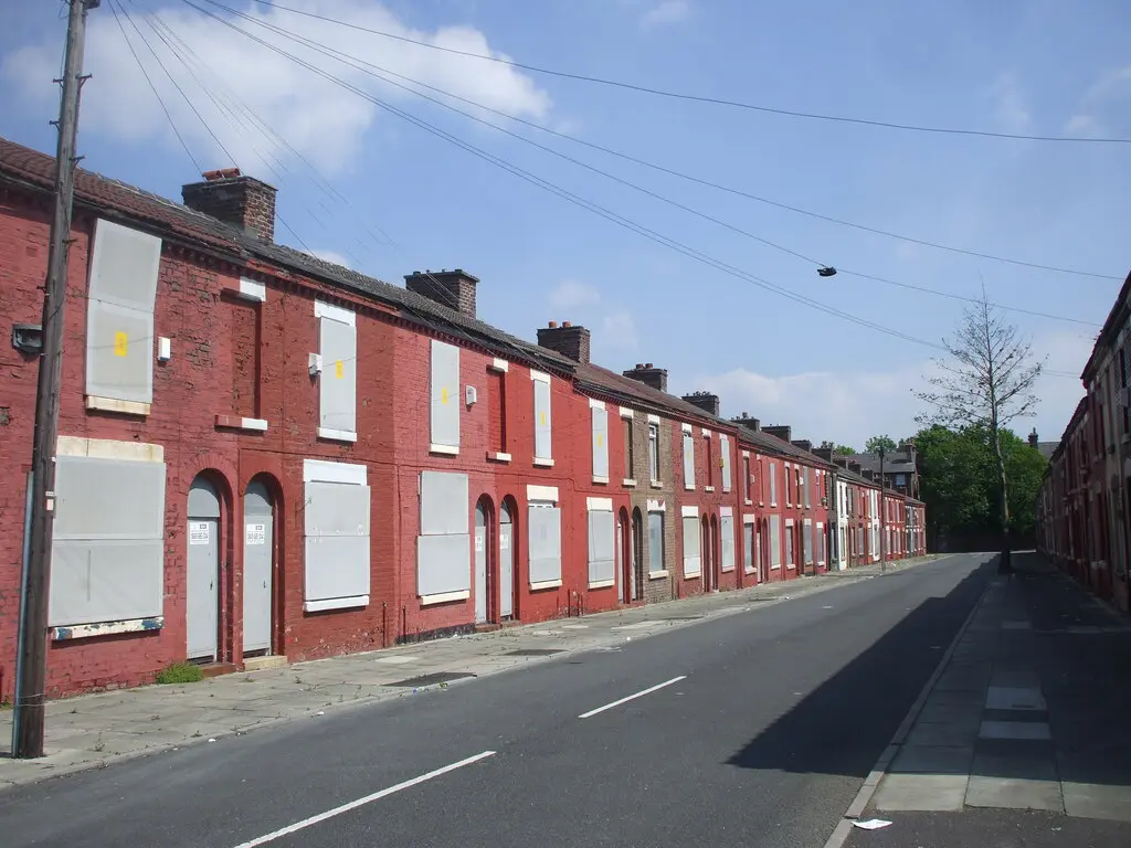 Derelict houses in Liverpool