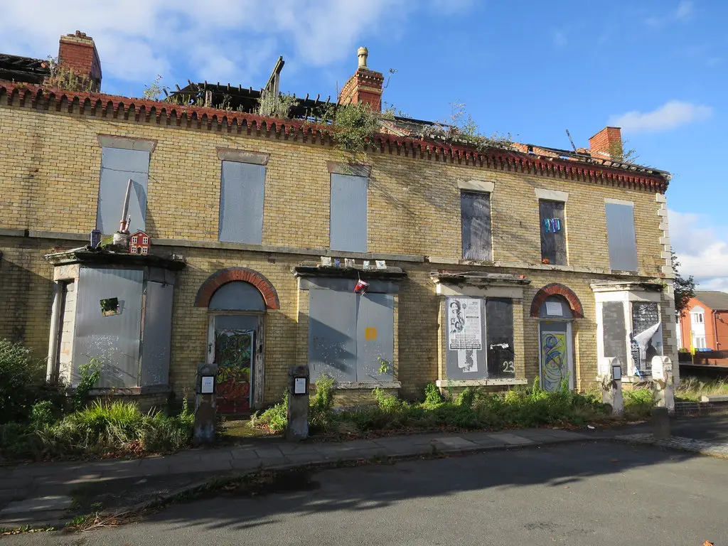 Images showing derelict properties in bad condition